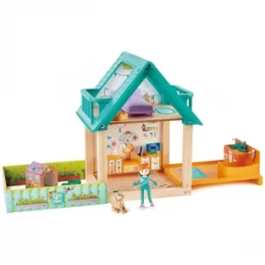 Image of Hape Furry Friend Vet Playset