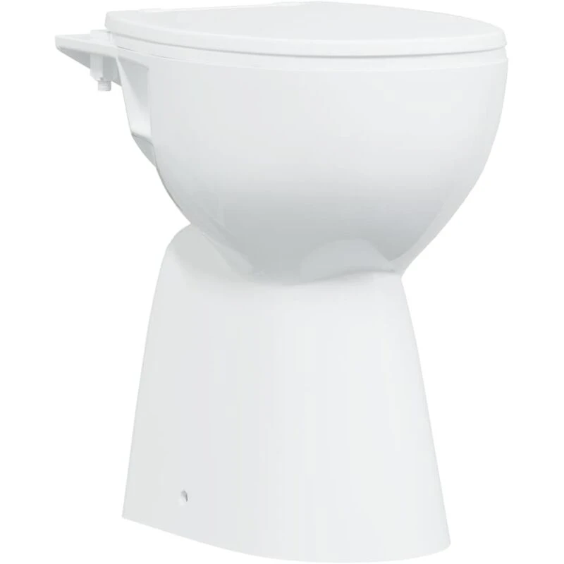 Image of VIDAXL Vidaxl - Rimless Toilet 7cm Extra Height Soft Close Ceramic White 8720286021002