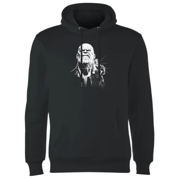 Image of Marvel Avengers Infinity War Fierce Thanos Hoodie - Black - S - Black