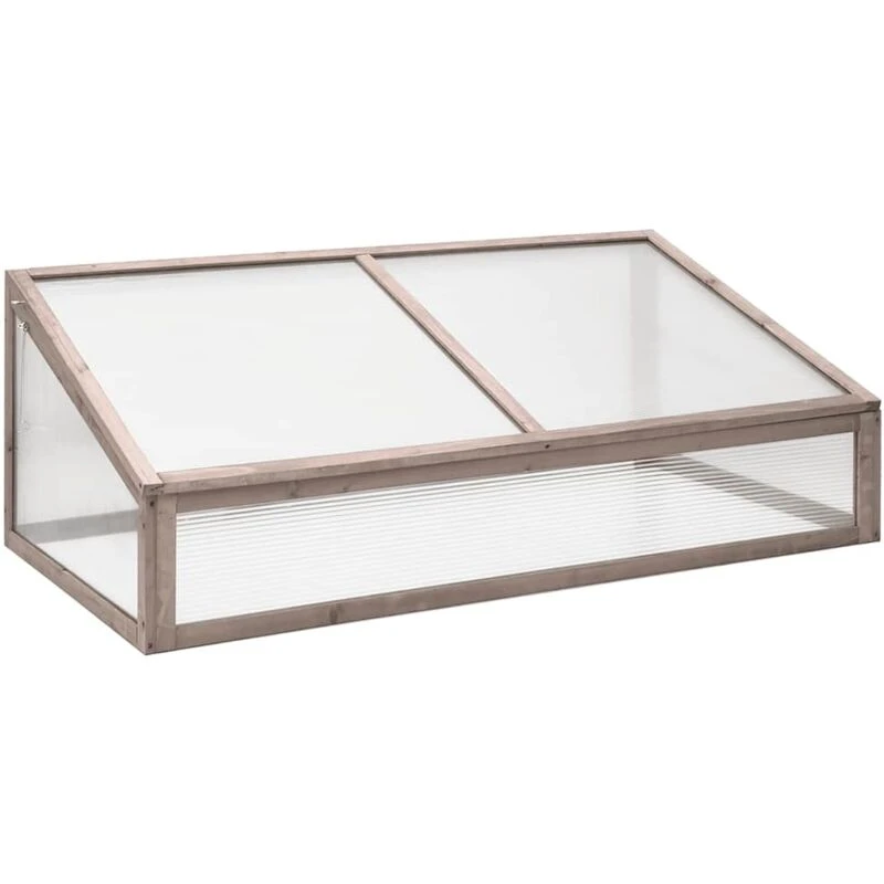 Image of VIDAXL Greenhouse Grey 110x58.5x39cm Fir Wood vidaXL 8720845720209