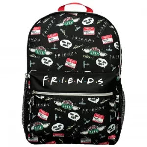 Image of Friends Black AOP Backpack