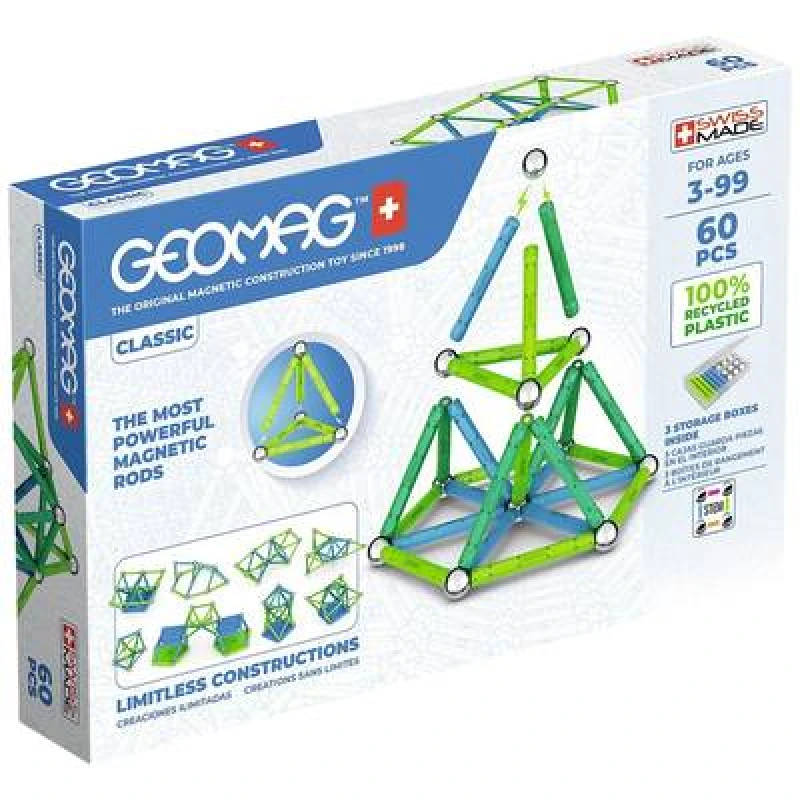 Image of Geomag Geomag Kit Constructor No. of parts: 60 Age category: 3 years and over 507035