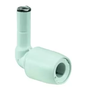 Image of Wavin Hep2O 90 Degree Spigot Elbow Single Socket White 10mm Push-Fit Hd4/10W