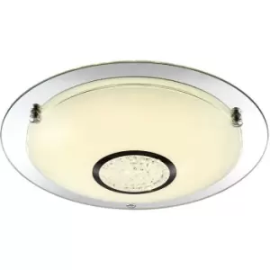 Image of Italux Lighting - Italux Minako Classic 1 Light Flush Ceiling Light led, 4000K