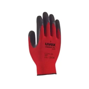 Image of Unigrip PL 6628 Latex-Coated Safety Gloves, Red, Size M