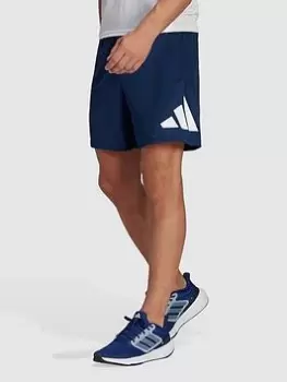 Image of adidas Performance Train Essentials Logo Training Shorts - Navy, Size L, Men