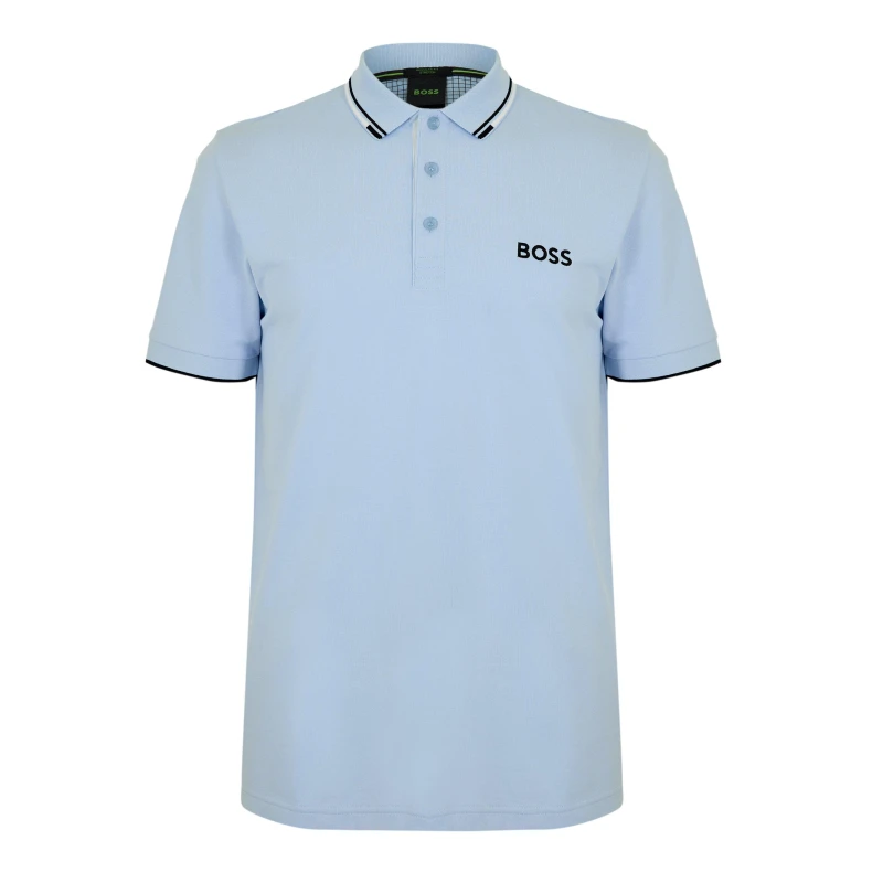 Image of Boss Mens HBG Paddy Pro Premium Cotton Polo Shirt Blue 460 male S