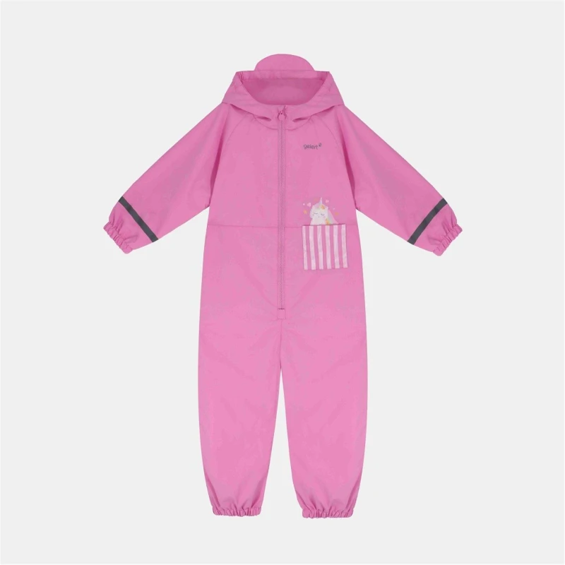 Image of Gelert Kids Animal Print Waterproof Long Sleeve Rain Anorak Unicorn09 female 2-3 Yrs