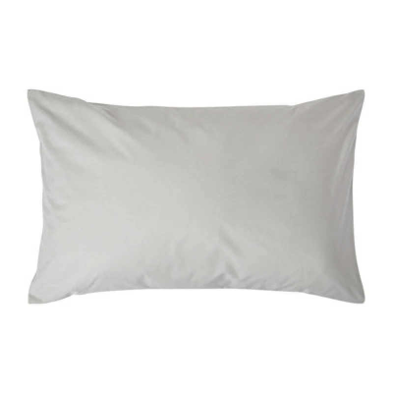 Image of Homescapes Egyptian Cotton Housewife Pillowcase 200 TC , Standard Size Silver