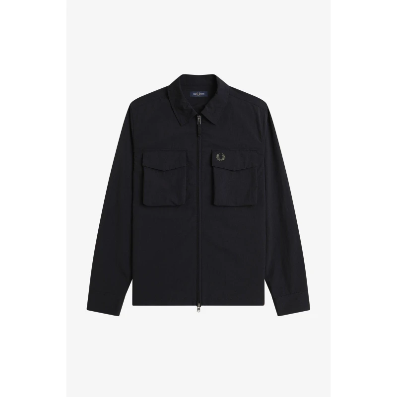 Image of Fred Perry Fred RpstpZip Ovrsht Sn62 Black 102 male L