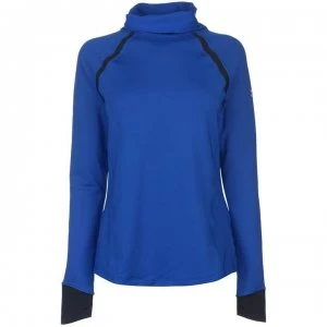 Image of Urban Armor Gear ColdGear Reactor Funnel Neck Running Top Ladies - Lapis Blue