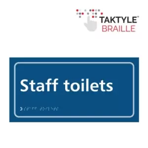 Image of Staff Toilets - Taktyle (300 x 150mm)