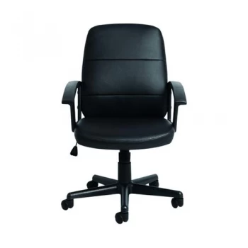 Image of Gomez Black Leather Look Chair CH1766
