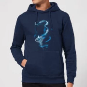 Image of Fantastic Beasts Newt Silhouette Hoodie - Navy - L