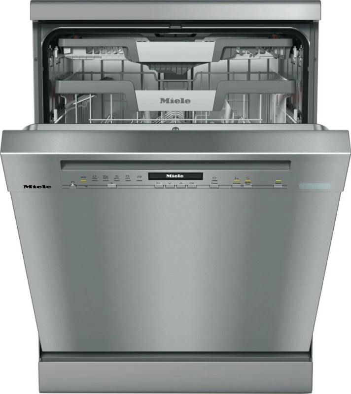 Image of Miele G7040 SC CS WiFi Connected Full Size Dishwasher - Clean Steel - A Rated
