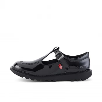 Image of KICKERS KICK T BAR PATL YF BLK - 6