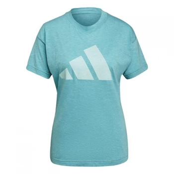 Image of adidas 3Bar Winners Tee Ladies - Mint Tone Mel