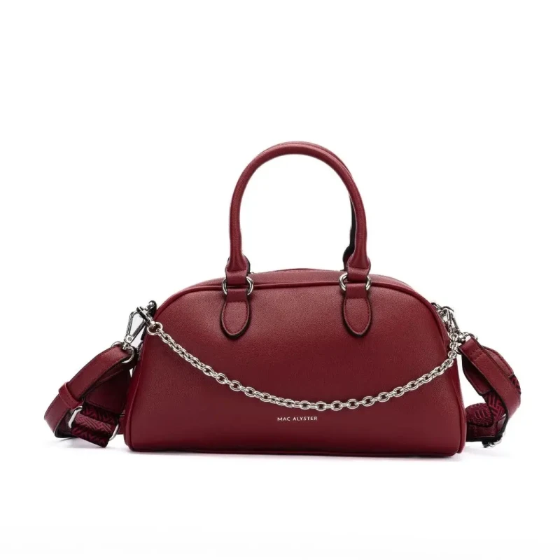 Image of Mac Alyster Womens chain handbag Mac Alyster Milan Rouge Female TU