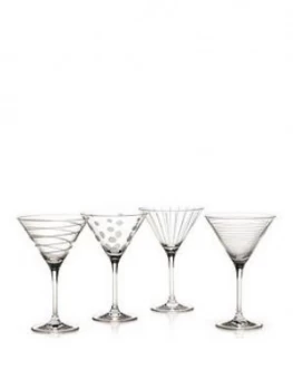 Image of Cheers Martini Glasses ; Set Of 4