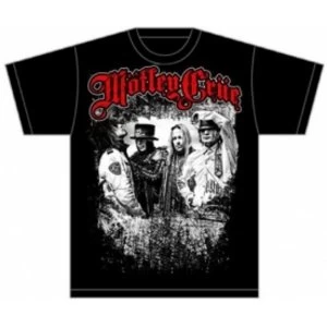 Image of Motley Crue Greatest Hits Bandshot Mens Black TShirt: Smal