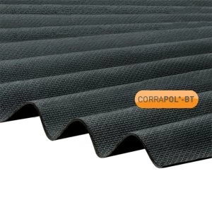 Image of Corrapol BT Black Corrugated Bitumen Sheet 930 X 2000mm