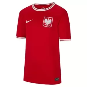 Image of Nike Poland Away Shirt 2022/2023 Juniors - Red