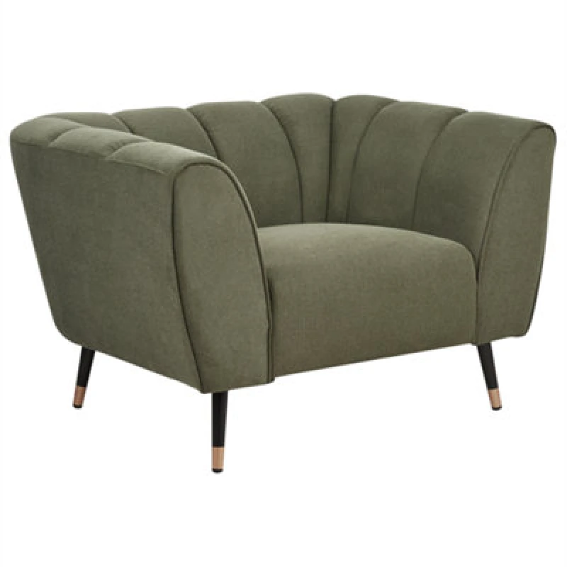 Image of Beliani Modern Armchair Orsta Fabric Green