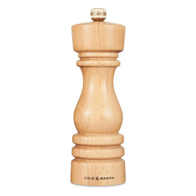 Image of Cole & Mason London Natural Wood Pepper Mill 180mm - Brown