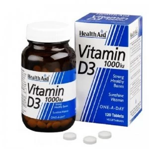 Image of HealthAid Vitamin D3 1000iu Tablets 120