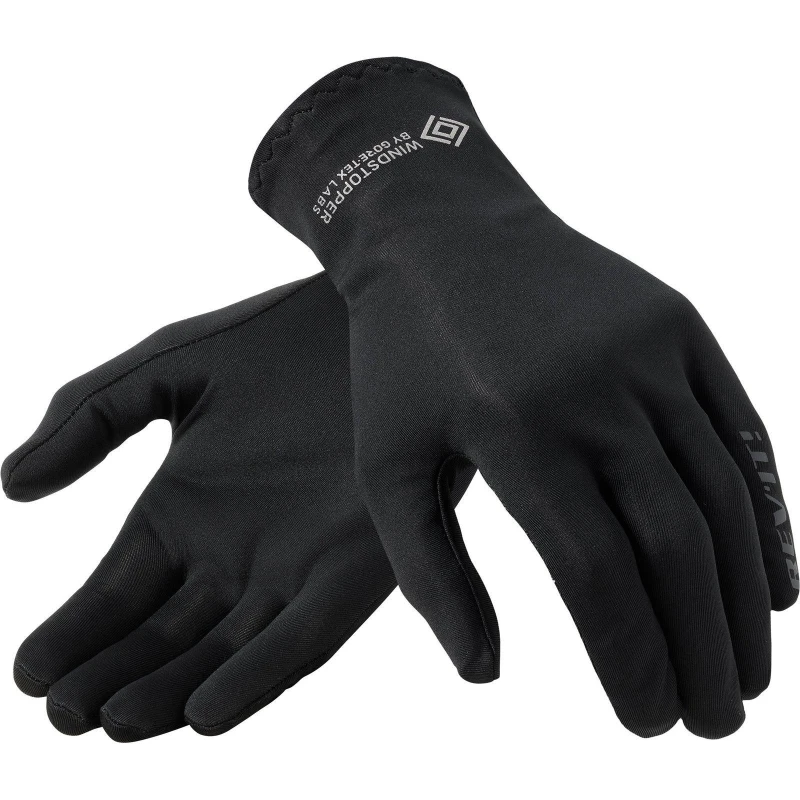 Image of Rev It Baret 2 Gore-Tex Windstopper Motorcycle Undergloves M Black