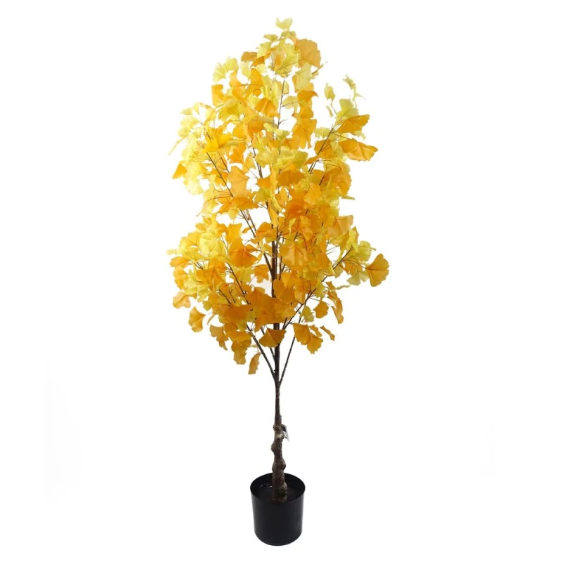 Image of Leaf Design 150cm Artificial Yellow Ginkgo Tree 510 Leaves