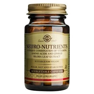 Image of Solgar Neuro Nutrients Vegetable Capsules 30 Capsules