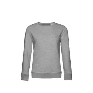 Image of B&C Womens/Ladies Organic Sweatshirt (S) (Grey Heather)