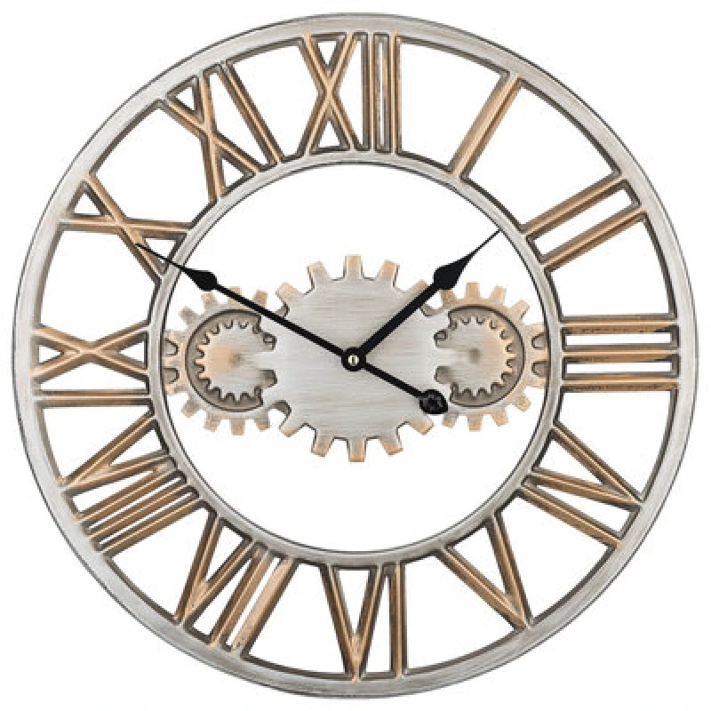 Image of Beliani Wall Clock Seon 46cm Metal Silver