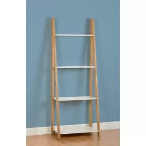 Image of Seconique Santos White & Pine 4 Tier Ladder Unit
