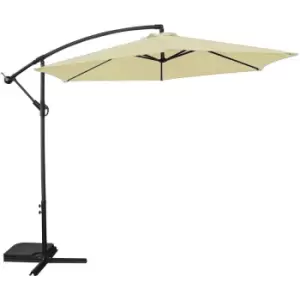 Image of 3m Banana Garden Parasol - Cream - Cream