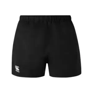 Image of Canterbury Childrens/Kids Professional Polyester Shorts (12 Years) (Black)