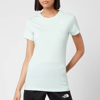 Image of The North Face Womens Simple Dome Short Sleeve T-Shirt - Misty Jade - S