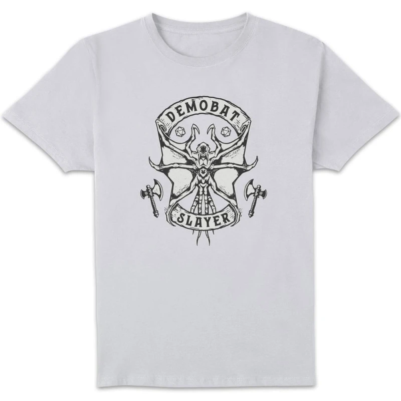 Image of Stranger Things Demobat Slayer Unisex T-Shirt - White - S