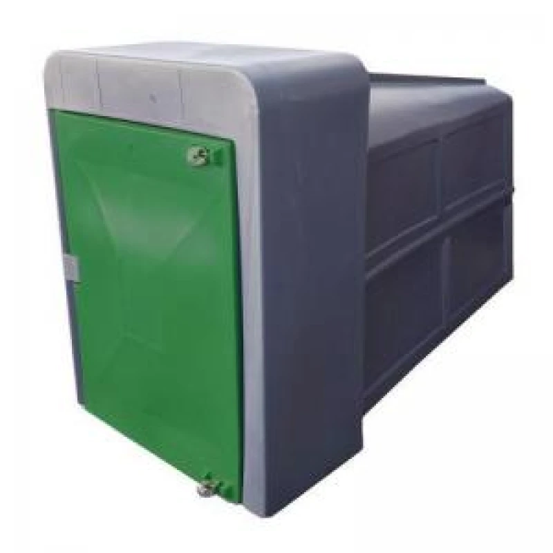 Image of Secure Cycle Locker, Blue 2100Mm Deep