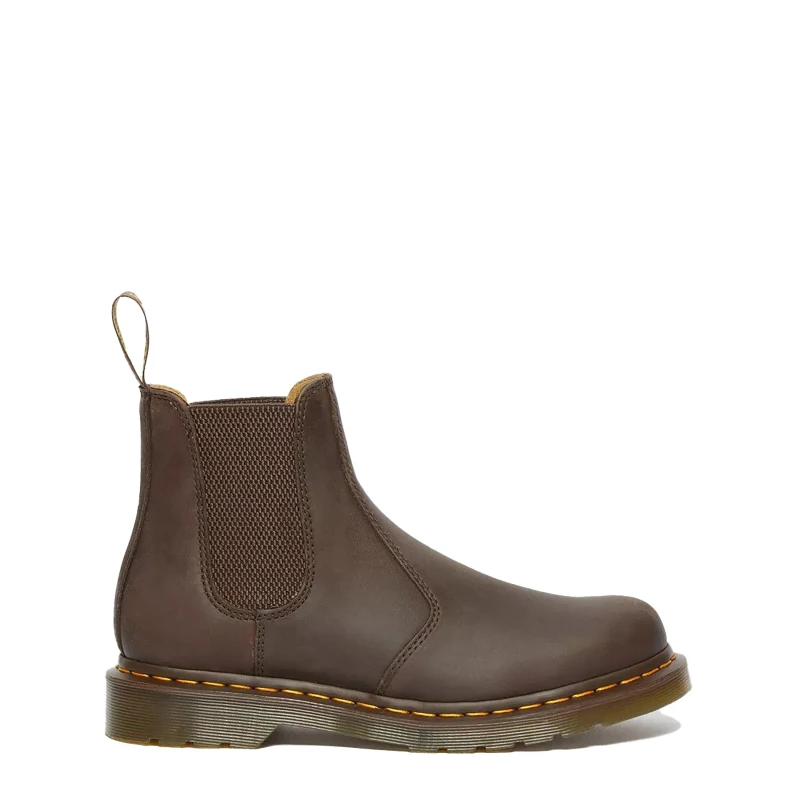 Image of Dr. Martens 2976 Yellow Stitch Boots in Dark Brown Dark Brown UK 8 (EU 42)