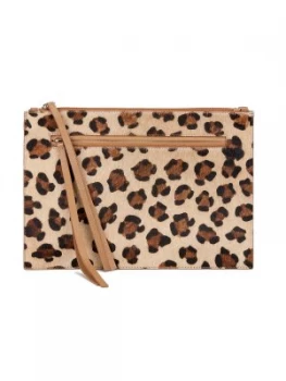 Image of Village England Thurlaston clutch bag Camel