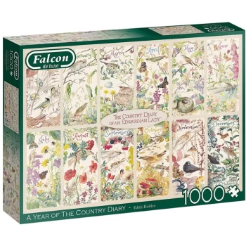 Image of Falcon de luxe A Year of The Country Diary Jigsaw Puzzle - 1000 Pieces