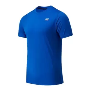 Image of New Balance Running T-Shirt Mens - Blue