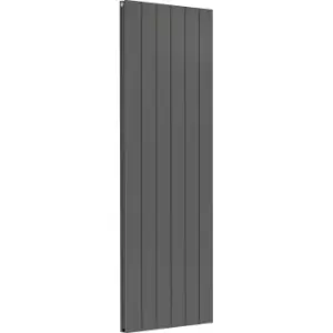 Image of Towelrads Ascot Single Anthracite Aluminium Vertical Designer Radiator - 180 X 61Cm