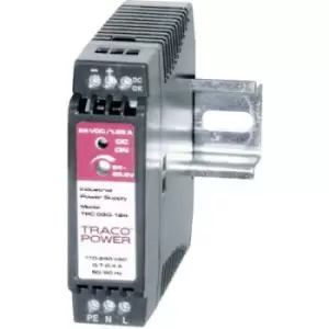 Image of TracoPower TPC 030-124 Rail mounted PSU (DIN) 24 V DC 1.25 A 30 W 1 x