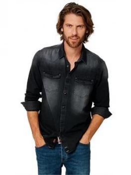 Image of Joe Browns Joe Browns Burn It Up Shirt, Black, Size S, Men