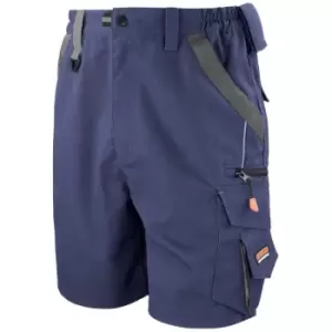 Image of Result Workguard Unisex Technical Work Shorts (M) (Navy/Black) - Navy/Black