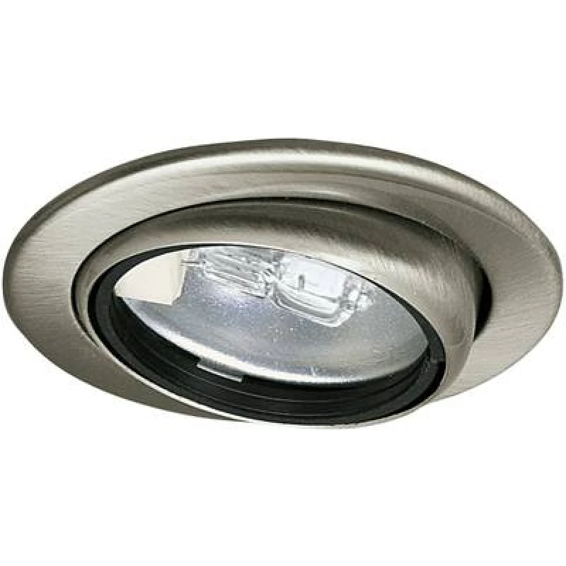 Image of Paulmann Paulmann 98474 Micro Line Recess-mount bracket LED (monochrome), HV halogen G4 20 W Iron (brushed) 98474