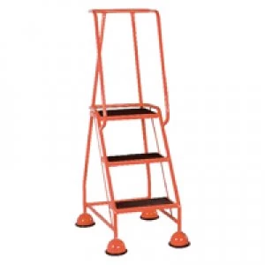 Image of Slingsby Red 3 Tread Metal Rubber Steps 125KG Max